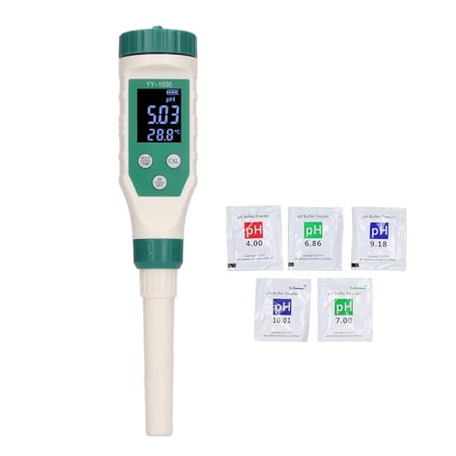 Ph metro BT con pantalla LCD, medición precisa, sonda de pH portátil para el suelo, agua de frutas, probador de nivel de laboratorio profesional para productores, material ABS