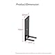 1 Paar Wandhalterungen, kompatibel mit Bose OmniJewel Lifestyle 650 Home Entertainment System Surround-Lautsprechern 700 (schwarz)