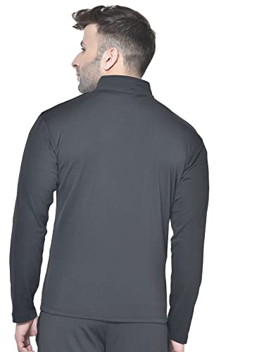Image of CHKOKKO Men Polyester Winter Sports Gym Track Zipper Stylish Standard Length Jacket