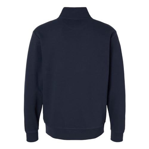 Next Level Unisex Fleece Quarter-Zip Pullover, L, Midnight Navy2