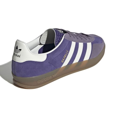 Image of adidas Gazelle Indoor Men's Sneaker's, Collegiate Purple /Cloud White /Shadow Violet, Size 6.5