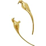 SHOORR Cabinet Knobs Brass Bird Shape Drawer Pull Sealing Glaze Single-Hole Handle Door Knob Magpie Dresser Knob 2Pcs Pair