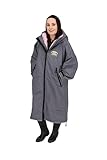 Snugrobe Equestrian Coat Equine Waterproof Robe for WOMEN | Horse Riding & Outdoor Activities (UK, Alpha, L, Regular, Regular, Grey)