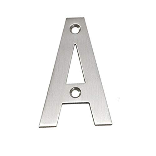 Stainless Steel Letters House - Letters Brushed Stainless Steel (A)