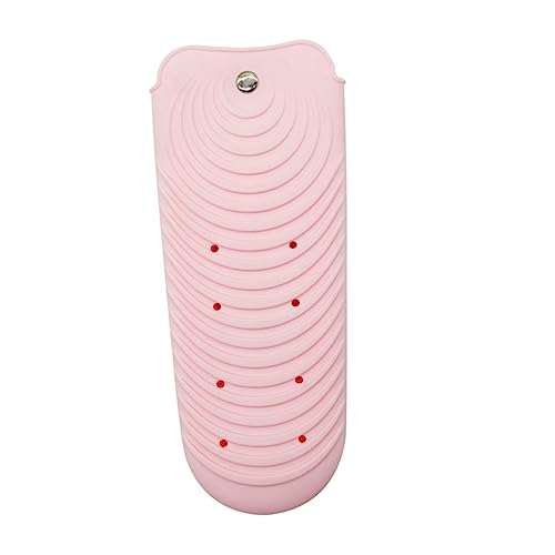 Bolsa resistente al calor para plancha de cabello, soporte de silicona antideslizante portátil miniatura 1