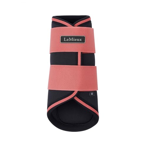 LeMieux Grafter Brushing Horse Boots - Protective Gear and Training Equipment - Equine Boots, Wraps & Accessories - Cranberry - Large