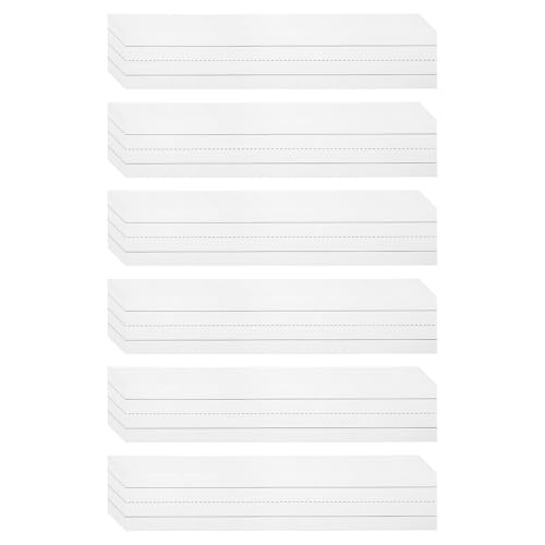Bandes de phrases effaçables à sec PATIKIL x150 fiches cartonnées lignées 7,6x40,6 cm