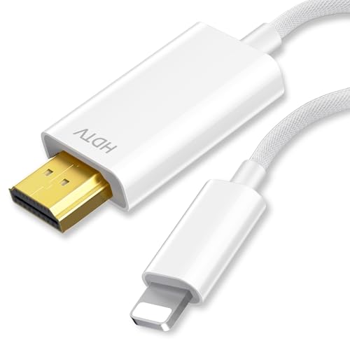 Uso: È sufficiente collegare l'adattatore TV iPhone al dispositivo iPhone e quindi collegarlo al televisore o al proiettore tramite un cavo HDMI. Dopo la connessione al telefono, fare clic sul pulsante 