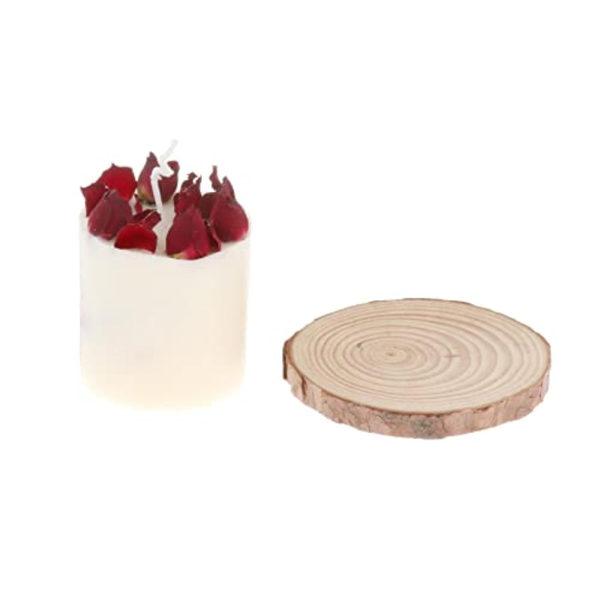 Handmade Scented Candle with Roses Essential Oil