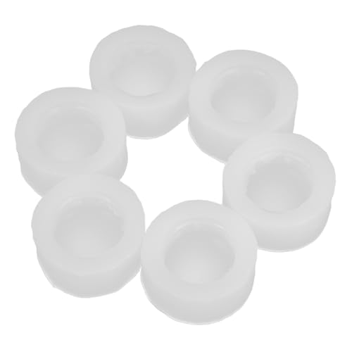 Amosfun 6pcs Macaron Silicone Mold for Baking Fondant Molds for DIY Cake Candy Soap Making for Home and Party Use