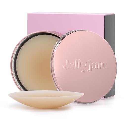 Jellyjam Nipple Petals Cover- Sticky Silicone Nipple Pasties for Girl, Women with Soft Pad, Storage Disc and Travel Case/Pack