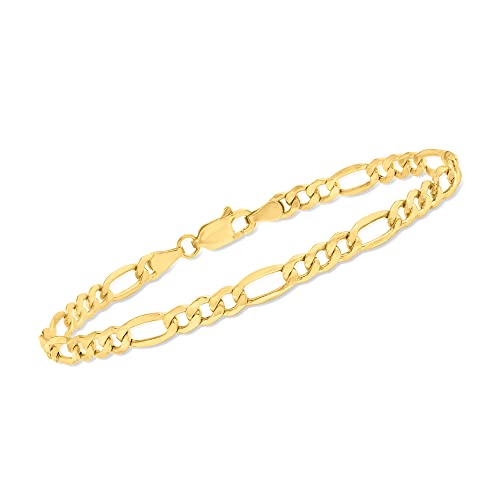 Ross-Simons 4.2mm 14kt Yellow Gold Figaro-Link Bracelet