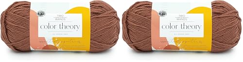 Image of Lion Brand Yarn Two of Wands: Color Theory Yarn, Raisin (Pack of 2)