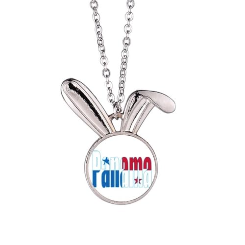 Pendentif drapeau Panama Art déco : un collier de haute finition