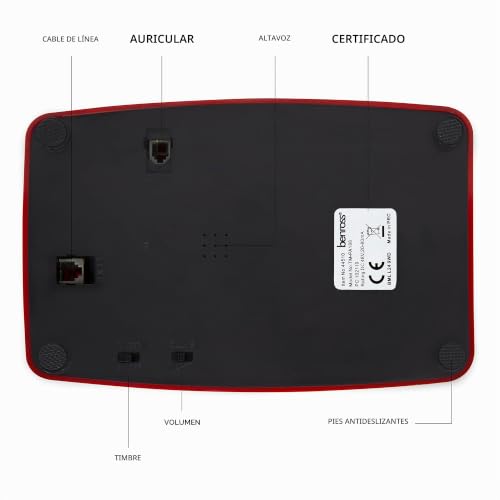 Teléfono clásico retro de fácil configuración para evitar complicaciones 4