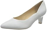 Laufsohle: Synthetik Caprice Damen Cristina Pumps, Weiß (White Nappa 102), 38.5 EU