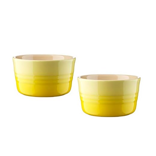 Le Creuset Form set, 2 delar, rund, 200 ml/Ø 9,5 cm, stengods, citrus (gul)