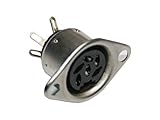 power-din-einbaubuchse Menge: 1 Stück DIN Stecker 6-polig Einbaubuchse Buchse weiblich (0346)