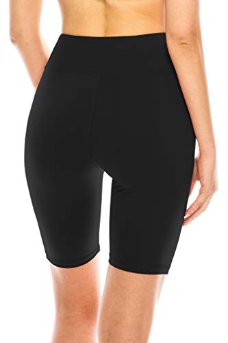 Image of ALWAYS Women's High Waist Bike Shorts - Athletic Workout Tummy Control Stretch Running Yoga Pants