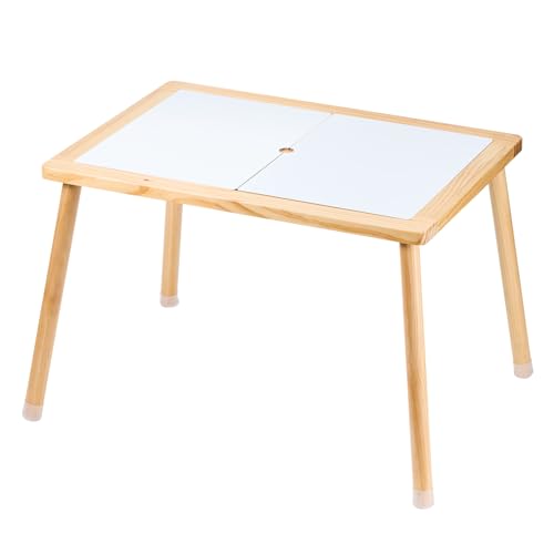 VEVOR Sensory Table for Toddlers, Kids Activity Table with Double-Sided Tabletop & Non-Slip Feet, Indoor/Outdoor Play Activity Table, Wooden Sensory Table for Drawing Studying, for Boy Girl