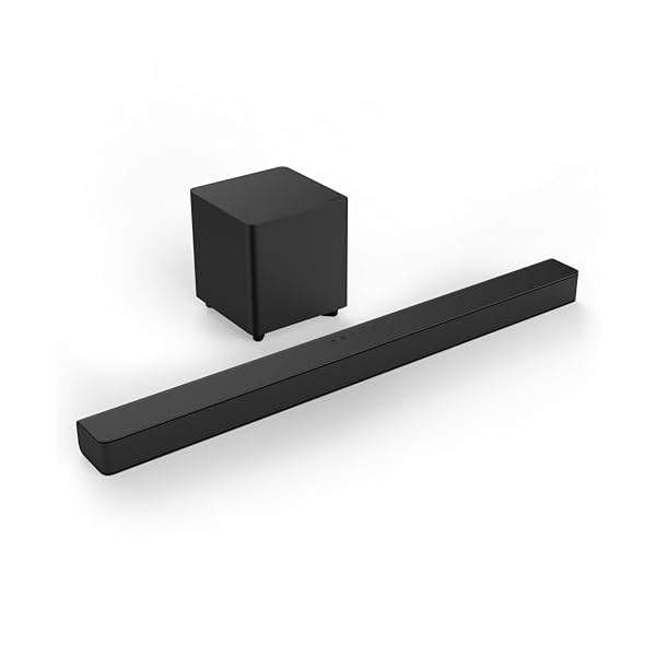 VIZIO V-Series 2.1 Home Theater Sound Bar with Dolby Audio, DTS Virtual:X, Bluetooth, Wireless Subwoofer, Voice Assistant Compatible, Includes Remote Control – V21x-J8