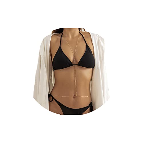 Jerany Boho Gold Body Chain Small Bead Sexy Bra Bikini Waist Body Necklace Beach Body Chains For Women And Girls #TOP1