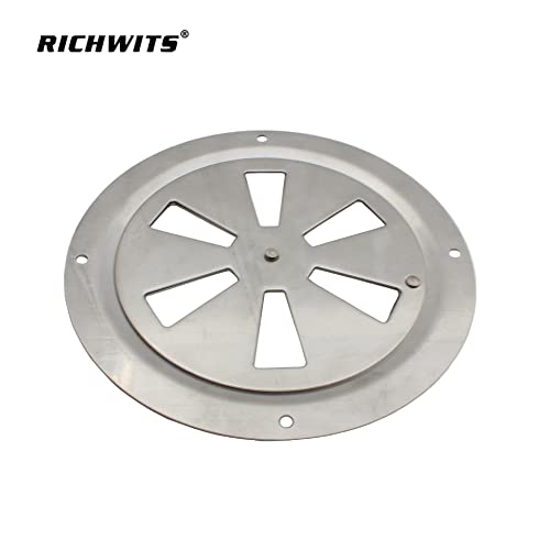Shiwaki 5 Inch Diameter Round Air Vent Grille Cover Louver Ventilation Cover in Premium Stainless steel Can be opened and closed for Vehicle and boat accessories - Image 4