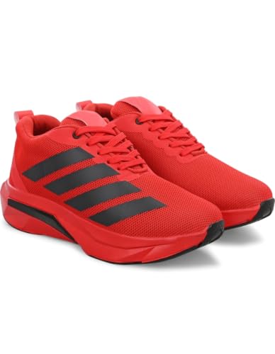 Buy kardam&sons Casual Sneakers Shoes for Men (Red, UK Footwear Size System, Adult, Men, Numeric, Medium, 7) at Amazon.in - Image 2