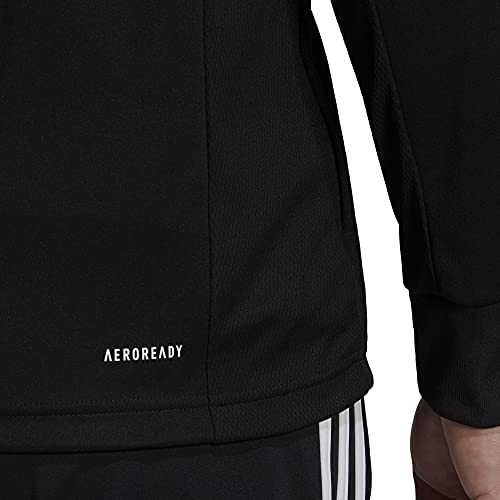 Adidas Men's Aeroready Sereno Cut 3-Stripes Slim Track Top, Black/White, Small #TOP3