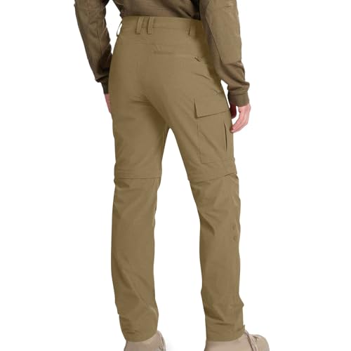 Mens Hiking Pants Detachable Convertible Lightweight Quick Dry Zip Off Fishing Safari Camping Travel Pants4