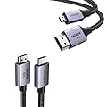 UGREEN 8K Micro HDMI Cable 6.6FT, 2.1 Aluminum Shell Braided 48Gbps Ultra High Speed Bundle with 8K HDMI Cable 6.6FT,