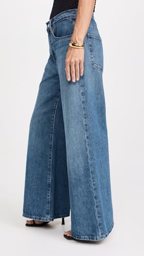 FRAME Women's Pixie Easy Wide Flare Jeans4