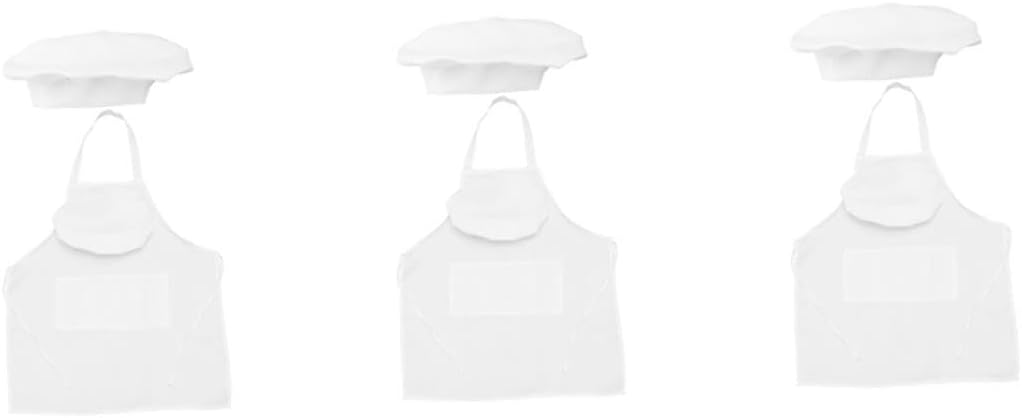 Healifty Kitchen Apron Sleeveless Cooking Apron with Hat Comfortable Adult Waiter Working Clothes for