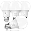 Evelor A19 LED Light Bulbs,60 Watt Equivalent Daylight 5000K with E26 Base,Efficient 9W,800 Lumens Non-Dimmable LED Bulbs,15000 Hours, Ideal for Bedroom Living Room, 4-Packs