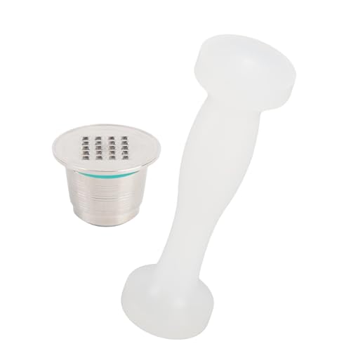 Fdit Reusable Coffee Capsule Filter with Dual Head Tamping Hammer and Square Hole Design for Coffee Machines - Image 3