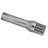 BAZEITFLOW Ablandador de Carne Acero con Agujas Mango Redondo Ergonómico Herramienta Manual para Filete Ternera Cerdo Pollo y Barbacoa Profesional