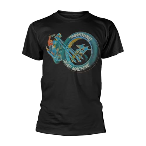 Hawkwind Argenté Machine t-shirt coton logo rock band