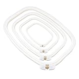 Aro de Punto de Cruz Cuadrado Aros de Bordado Plastico Conjunto de Bastidor de Bordado Anillo de bordado de plástico ABS Bordado Aro Rectángulo（4 piezas）
