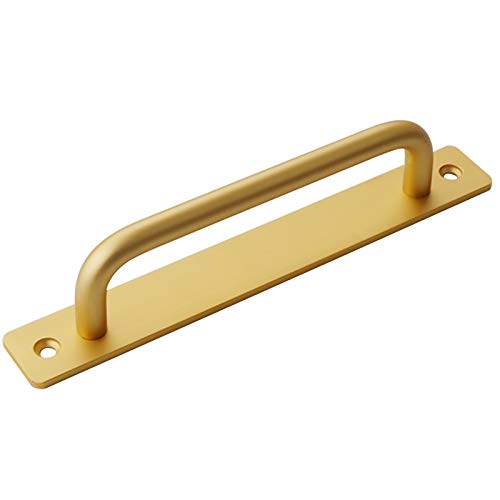 Poignée de porte coulissante pour portail de jardin - Poignées de porte coulissante pour portail de cuisine, meubles d'armoire, tiroir - Doré (distance du trou : 160 mm) Cover