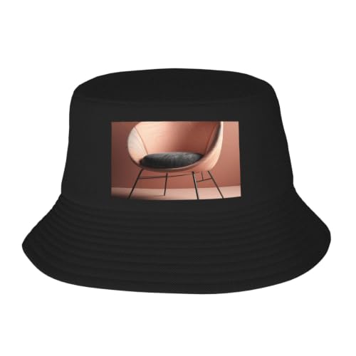 Light Pink Chair Sun Hats for Men Women Bucket Hat Foldable Wide Brim Outdoor Vacation Boonie Beach Caps