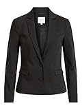 Klassischer Blazer Vila NOS Damen Viadelia New Blazer-noos Anzugjacke, Schwarz (Black Black), 44 EU