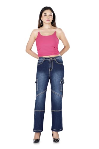 Image of TWGE - Women's Mid Rise Straight Fit Pants - Relaxed Fit Cotton Trousers with Drawstring Waist - Lightweight Everyday Wear