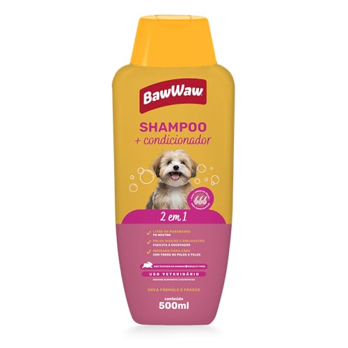 BAW WAW SHAMPOO E CONDICIONADOR PARA CÃES 500ml