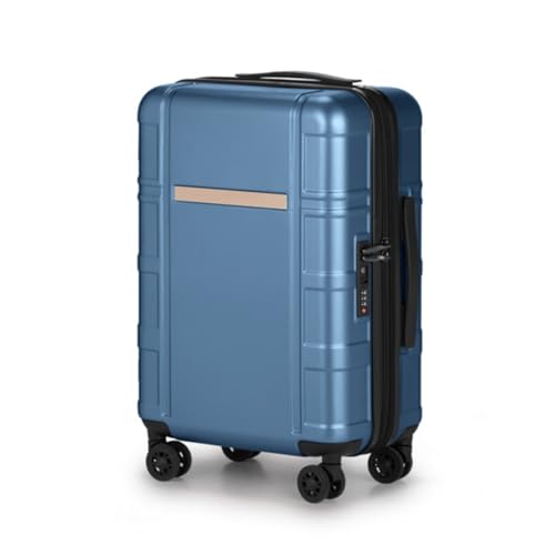 20-inch Expandable Suitcase, Suitcase, Luggage, Silicone Handle, Inner Iron and Outer Aluminum Pull Rod, Silent Wheels, Swivel Wheels, TSA Combination Lock, Blue