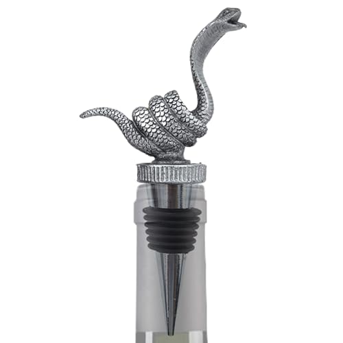 Tapa De Vino, Cierre De Botella De Vino | Tapones De Vino Con Cabeza De Serpiente, Tapones De Champán, Accesorios De Vino Creativos, Cierres De Vino Divertidos, Navidad, El Día De La Madre De Este