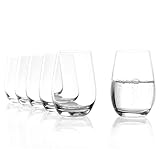 Stölzle Lausitz Wassergläser Event 6er-Set 465 ml – Allroundgläser für Wasser, Saft & Cocktails – Hochwertige Trinkgläser aus bleifreiem Kristallglas – Spülmaschinen- & stoßfest, Made in Germany