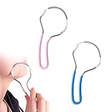 2 Stück Gesichtshaarentferner für Frauen,Gesichtsepilierer,Haarentfernung Gesicht Damen,Damenbart Entferner,Frühlings Gesichtsepilierer,Edelstahl Epilierer,Haarentferner für Stirn,Wange,Oberlippe