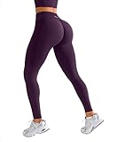 Butt Lifting No Front Seam Workout Leggings for Women Tummy Control High Waist Seamless Gym Yoga Running Leggings