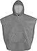 normani Kinder Badeponcho - Badehandtuch für Kleinkinder aus Baumwolle mit Kapuze - Badetuch Bademantel Farbe Grau Größe 70 cm x 75 cm
