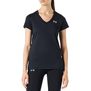 Under Armour Womens Tech V-Neck Twist Short-Sleeve T-Shirt